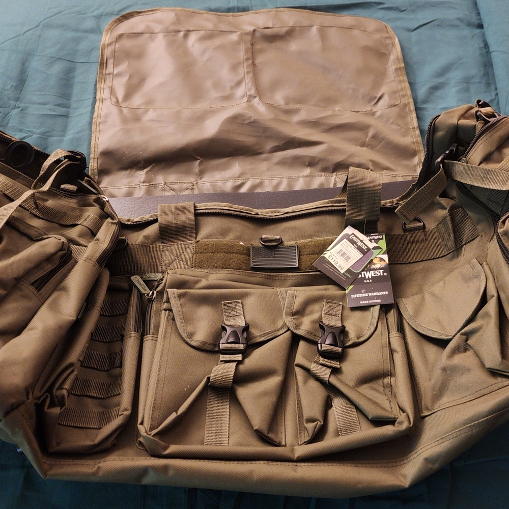 Olive Green Tactical Messenger Bag